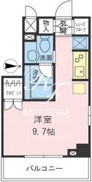 ザパームス両国 702 間取り図