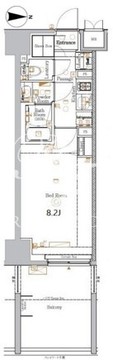 ラクラス蒲田2 203 間取り図
