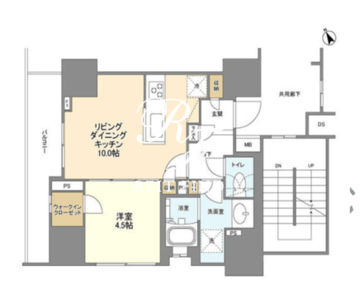 ＢＬＥＳＳ蔵前 1106 間取り図