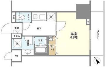 ＢＬＥＳＳ蔵前 517 間取り図