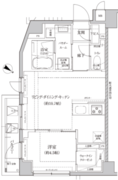 リルシア墨田東向島 102 間取り図