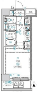 アルテシモヴィコロ 403 間取り図