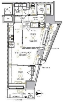 リルシア墨田八広 207 間取り図