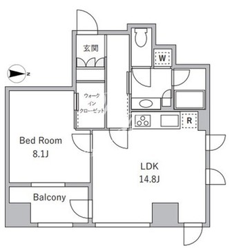 ラサンテ麹町 1302 間取り図