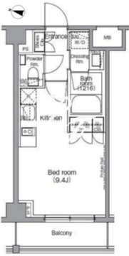 ディームス麻布狸穴町 112 間取り図