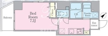 マノア白金高輪 501 間取り図