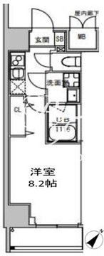 エスレジデンス押上クレール 201 間取り図