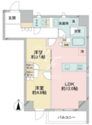 ドゥーエ日暮里 102 間取り図