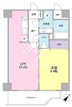 プリミエール中落合 501 間取り図