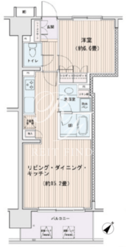 エスティメゾン豊洲レジデンス C-502 間取り図