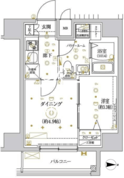 リルシア王子 401 間取り図