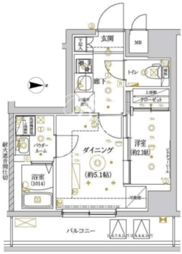 リルシア王子 202 間取り図
