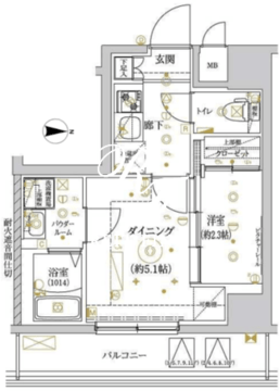 リルシア王子 702 間取り図