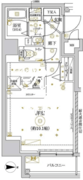リルシア王子 1003 間取り図