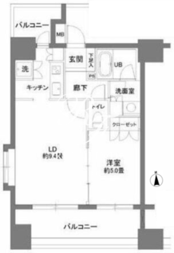 カスタリア森下 701 間取り図