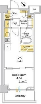 パークアクシス門前仲町テラス 601 間取り図