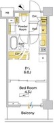 パークアクシス門前仲町テラス 423 間取り図