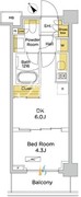 パークアクシス門前仲町テラス 419 間取り図