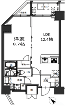 エスレジデンス駒込六義園 1303 間取り図