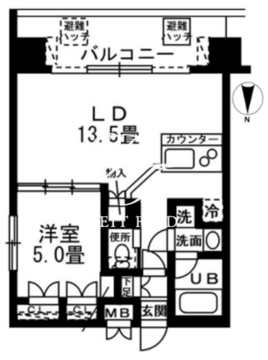 レジディア錦糸町 713 間取り図