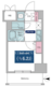 レジディア東品川 504 間取り図