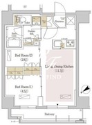 アーバネックス両国 1401 間取り図