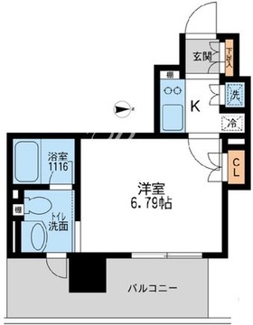 アーデン清澄白河 806 間取り図