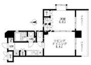 レジディア文京本郷 906 間取り図