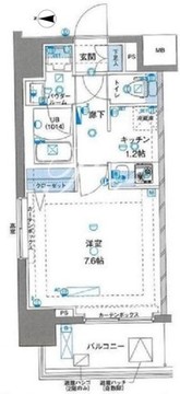 ジェノヴィア両国2グリーンヴェール 202 間取り図