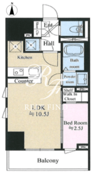 テラス森下 1003 間取り図