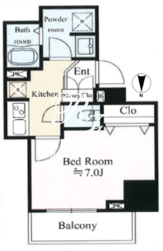 テラス森下 304 間取り図