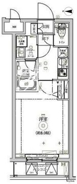 リルシア三宿池尻 205 間取り図