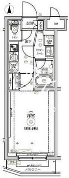 リルシア三宿池尻 207 間取り図