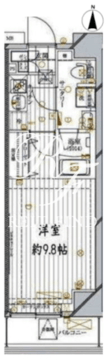 レガリス錦糸町 502 間取り図