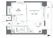 ズーム九段下 1102 間取り図