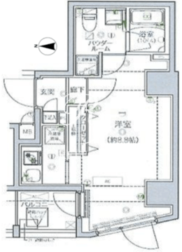 ルクレ墨田緑2 501 間取り図