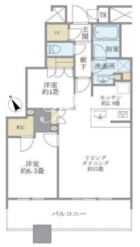 ブリリア有明スカイタワー 3217 間取り図