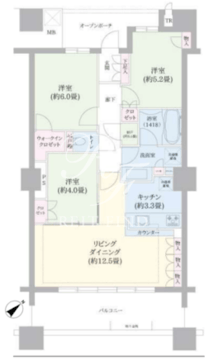 ブリリア有明スカイタワー 1832 間取り図