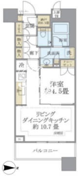 ブリリアタワーズ目黒 N-17階 間取り図