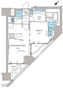 ルフォンプログレ蔵前プレミア 1304 間取り図