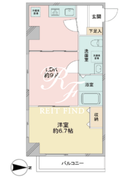 レジデンス錦糸町 606 間取り図