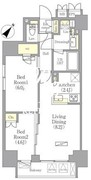 パークヴィラ恵比寿 1301 間取り図