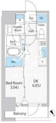 イプセ東京月島 602 間取り図