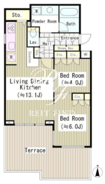 エル・セレーノ南麻布 303 間取り図