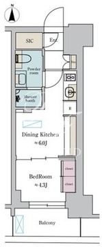 ブリリアイスト町屋 706 間取り図