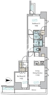 ブリリアイスト町屋 905 間取り図