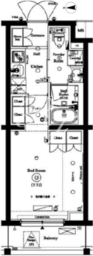 アークマーク新宿下落合 104 間取り図