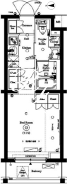 アークマーク新宿下落合 203 間取り図