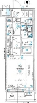 グランパセオ神楽坂2 205 間取り図