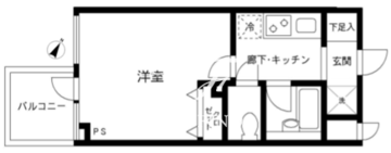 プライムアーバン飯田橋 606 間取り図